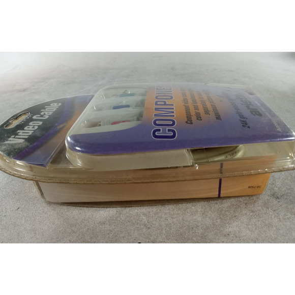 Arista 12 Foot Video Cable Component 24K Gold Plated Connectors NEW SEALED - Picture 3 of 3